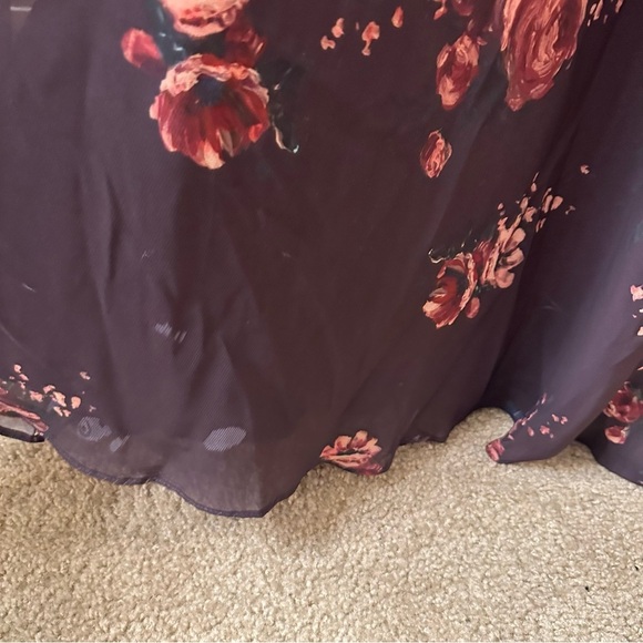 Marchesa Notte Bridesmaids Floral Maxi  Gown - Picture 10 of 11